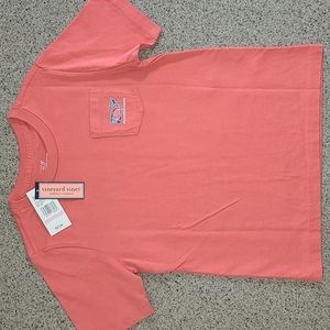 Vineyard vines coral tee-VV WHALE T SHIRT